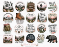 Hiking collection (full set 15 stickers)