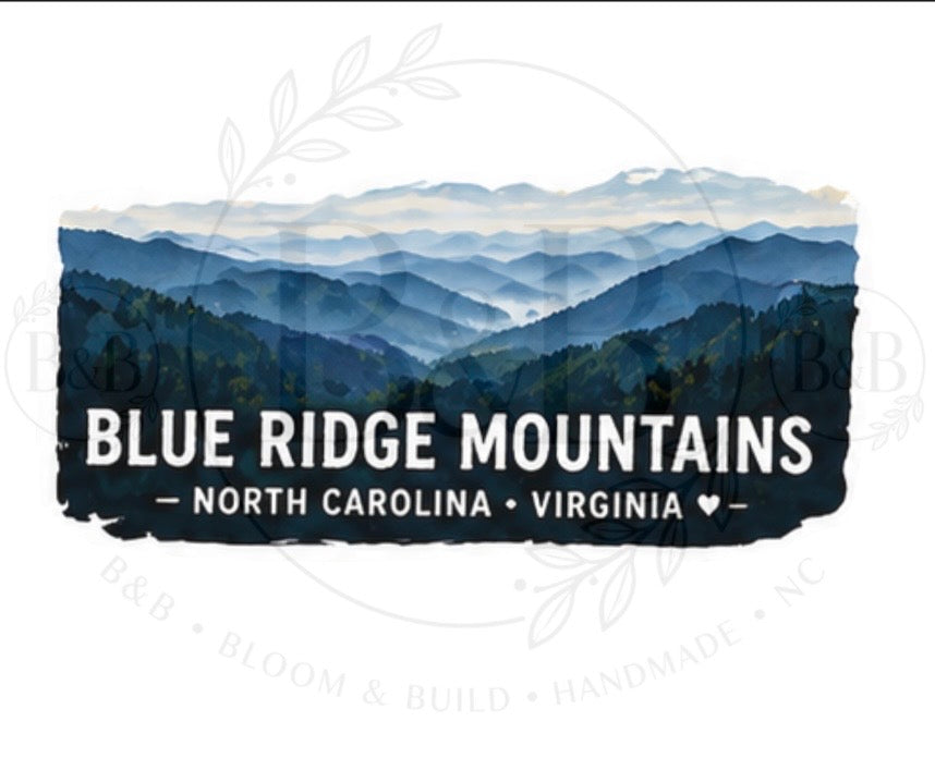 Blue Ridge Mountain Collection (full set 15 stickers)